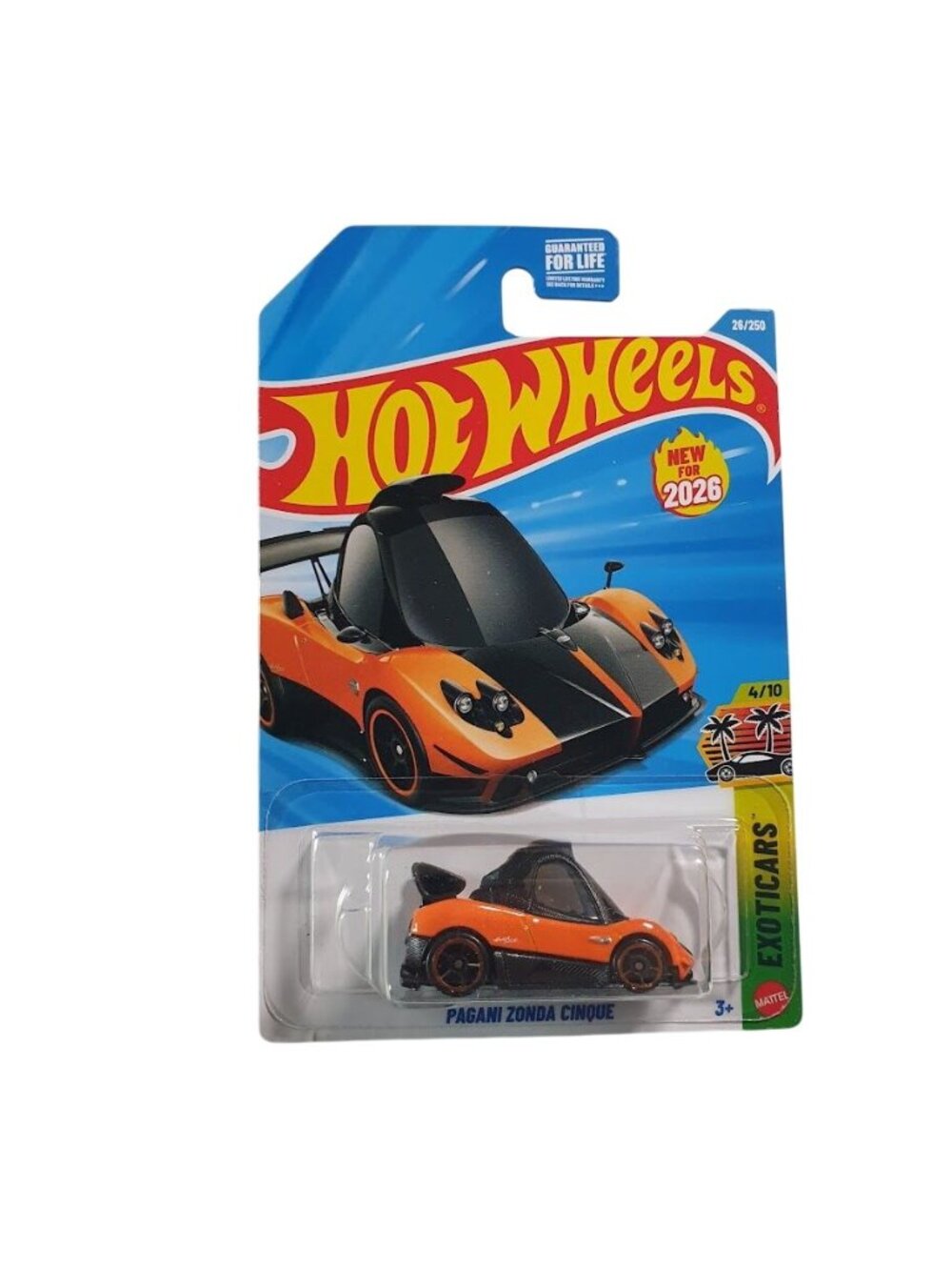 Hot Wheels Pagani Zonda Cinque Exotic Super Cars Series Orange Black Diecast